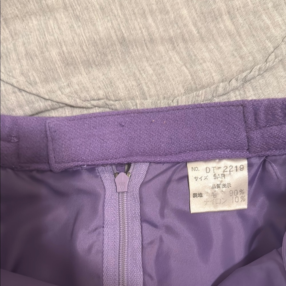 Vintage Women's Two Piece Set Purple Jacket and Skirt Size XS - Picture 11 of 12